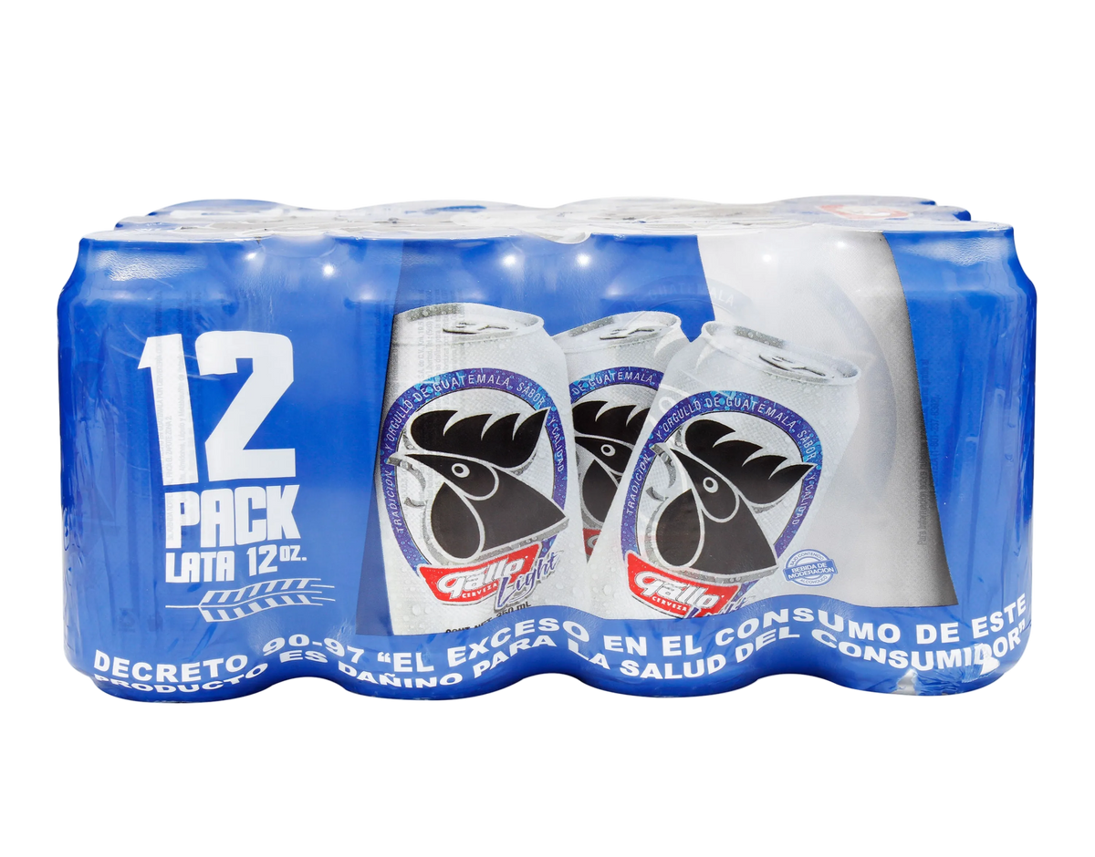 Cerveza Gallo Light Lata 12 Pack - 5664 ml