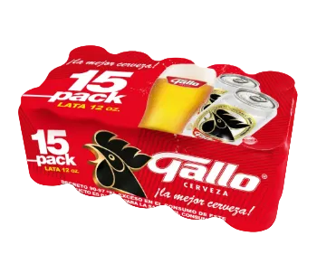 Cerveza Gallo Lata 15 Pack - 5250 ml