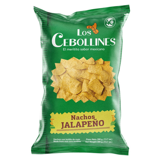 Nachos Los Cebollines Jalapeño 390 g