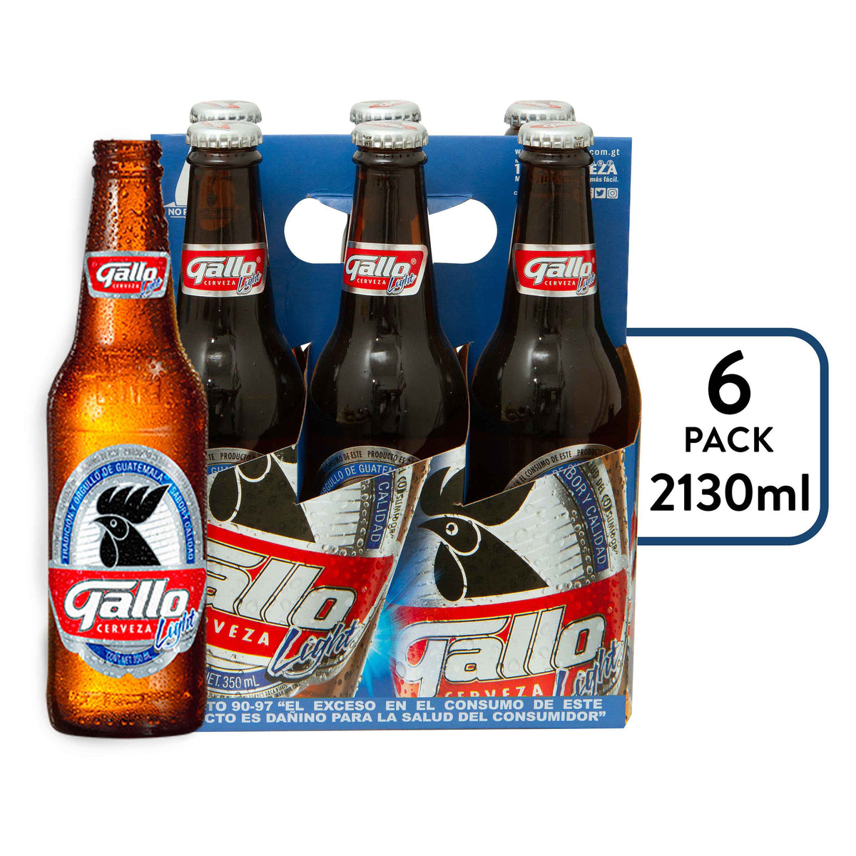 Cerveza Gallo Light Botella 6 Pack
