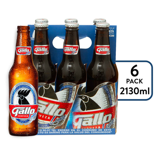 Cerveza Gallo Light Botella 6 Pack
