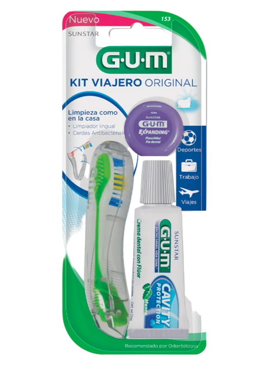 Kit Cepillo + Pasta Dental GUM de Viaje - 1 Unidad