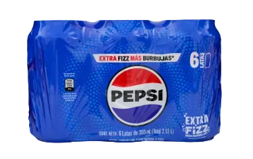 Gaseosa Pepsi lata 6 pack 355 ml