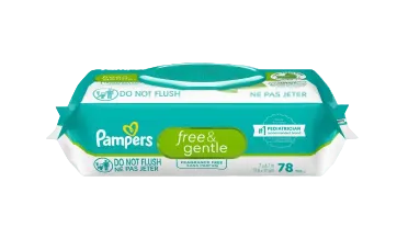 Toallitas Húmedas Pampers Free & Gentle Sin Fragancia - 78 Uds