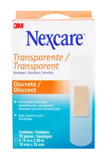 Curita transparente Nexcare™ -20 Unidades
