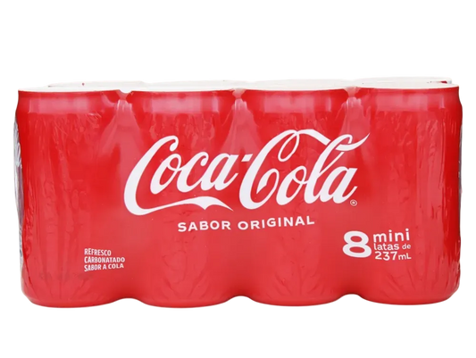 Gaseosa Coca-Cola Original 8 Pack Lata -237 ml