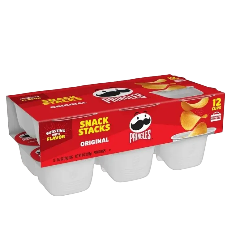 Papas Pringles Muelitas Original 12 Pack - 228 g